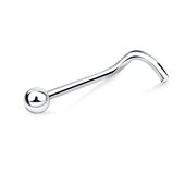 1.3 mm. Ball Curved Nose Stud NSKB-843